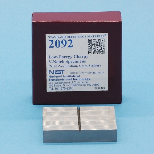 SRM 2092 - 低能Charpy V-缺口標(biāo)本(NIST-驗證，8毫米射手)