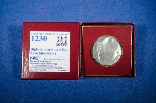 SRM 1230 - A286高溫合金(盤形)標(biāo)準(zhǔn)品